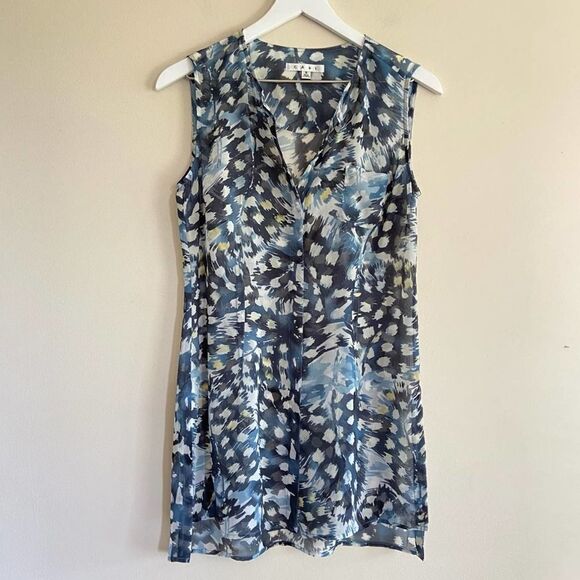 CAbi Avery Sleeveless Sheer Tunic Button Up Small - Picture 2 of 7